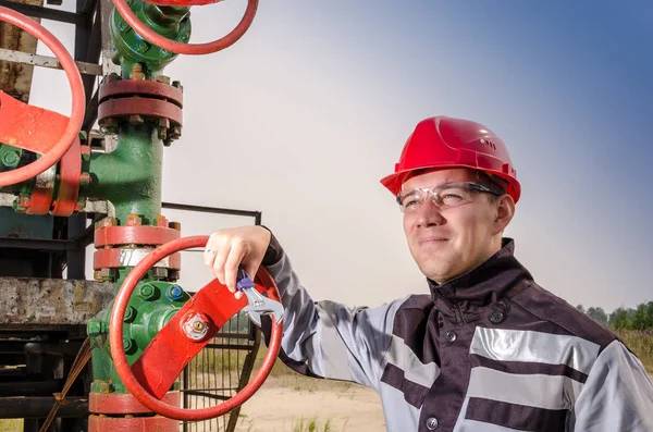 Oil field worker